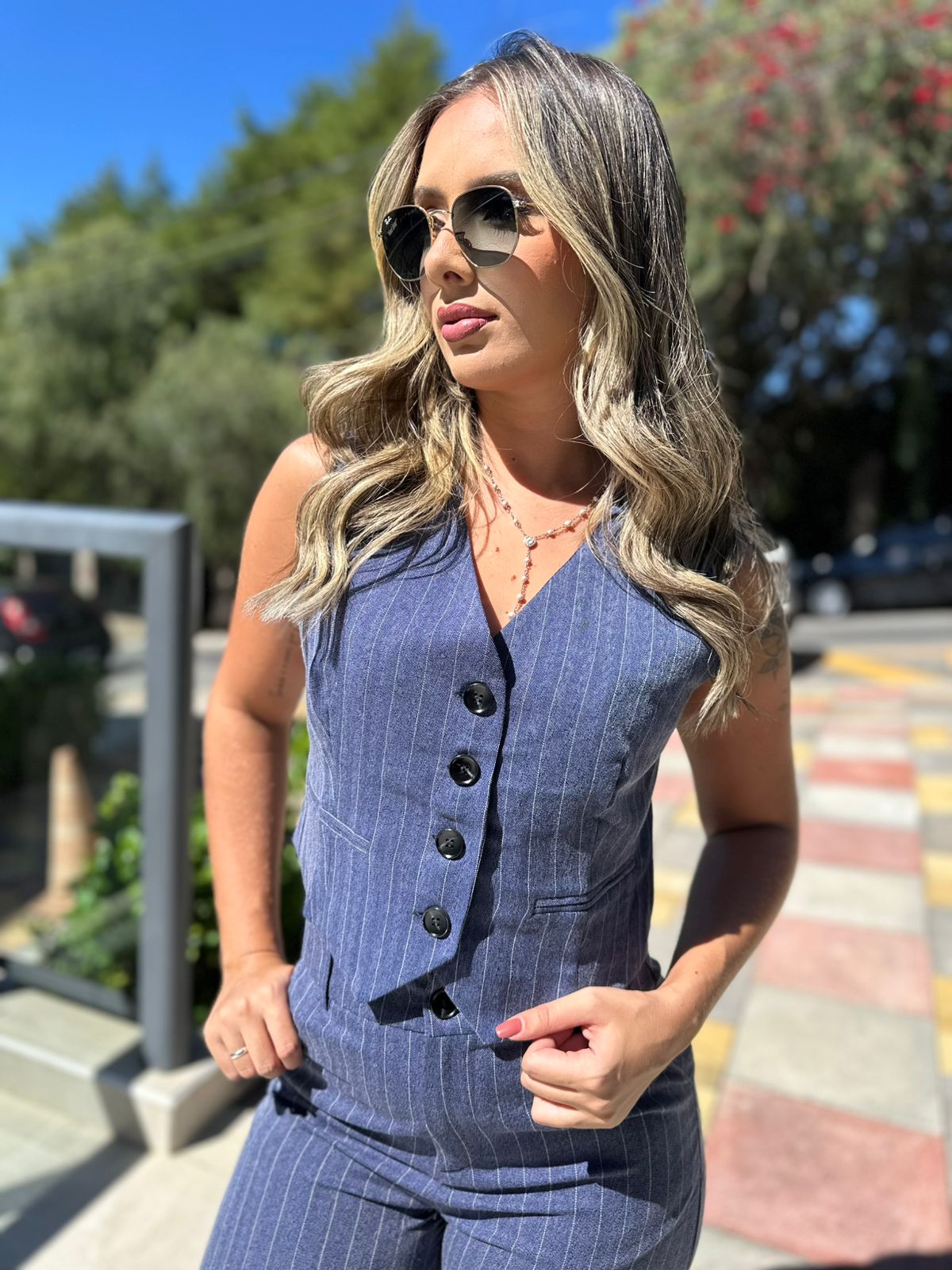 Conjunto alfaiataria Risca de Giz