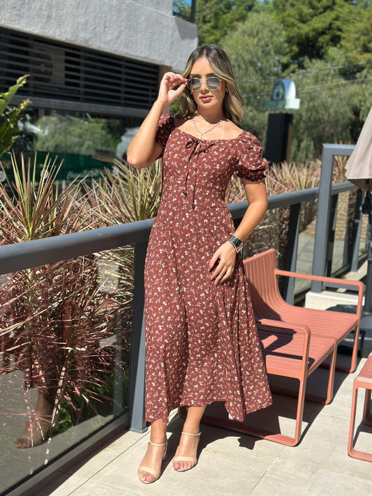 Vestido Isis Marrom
