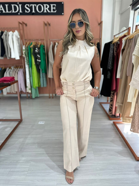 Conjunto Alfaiataria Off White