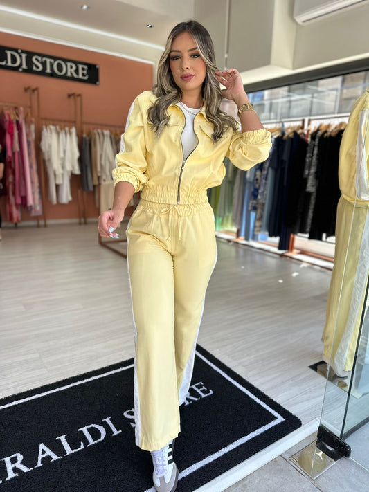 Conjunto Mila Amarelo Manteiga